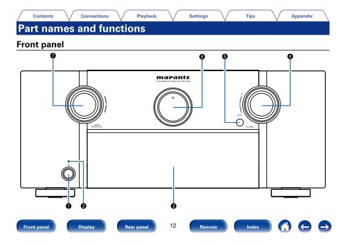 Owner's Manual in English - Marantz US | Home