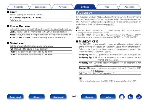 Owner's Manual in English - Marantz US | Home