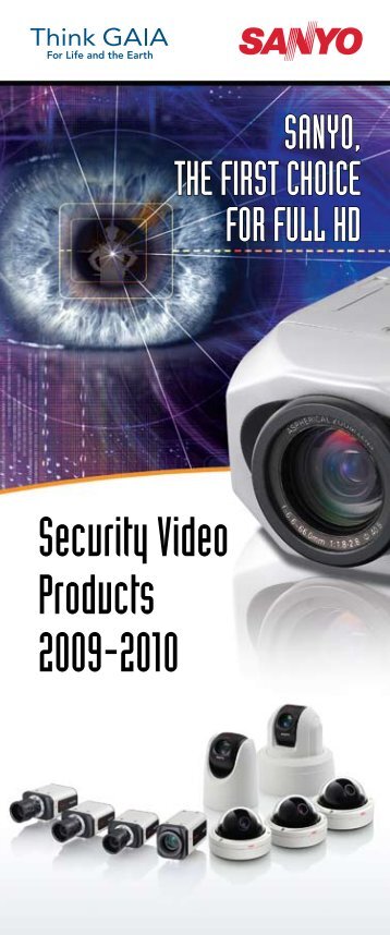 Security Video Products 2009-2010 - Sanyo