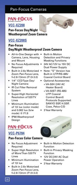 Security Video Products 2009-2010 - Sanyo