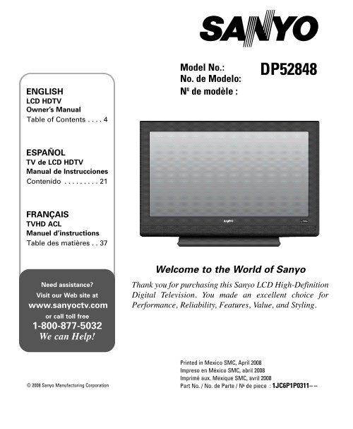 How to Get a Sanyo Tv to Input Without Remote  