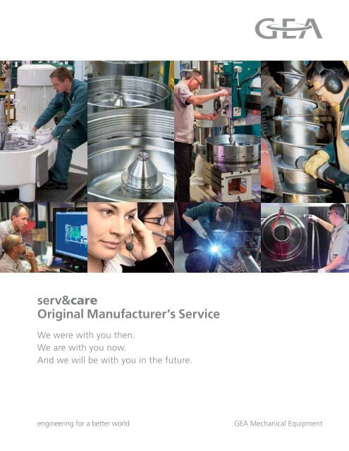 Original Manufactures Service Brochure - GEA Westfalia Separator
