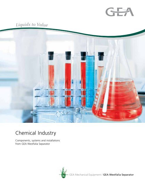 Chemical Industry Brochure - GEA Westfalia Separator