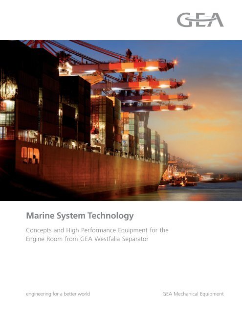GEA Westfalia Separator Marine Systems Technology brochure