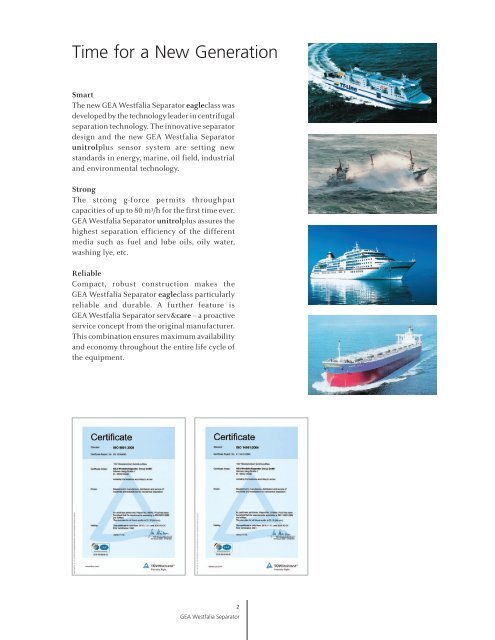 GEA Westfalia Separator Marine Systems Technology brochure