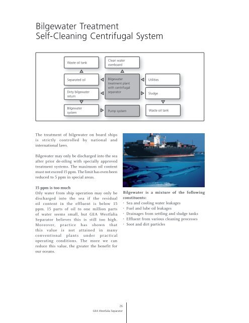 GEA Westfalia Separator Marine Systems Technology brochure