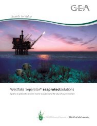 Westfalia Separator® seaprotectsolutions brochure - GEA Westfalia ...