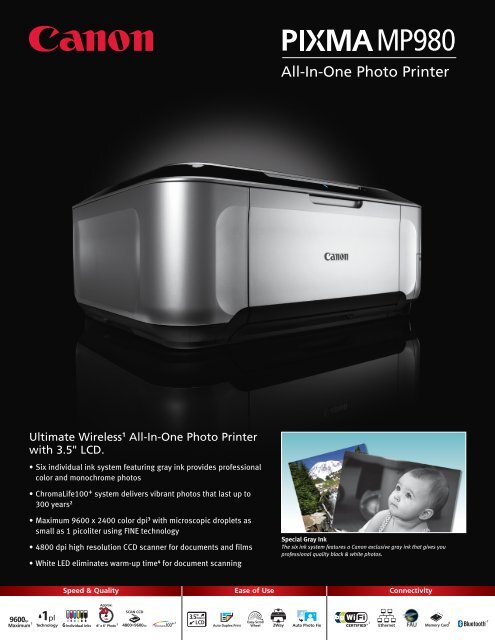 All-In-One Photo Printer - Canon Inc.