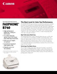 FAXPHONE® B740 - Canon USA, Inc.