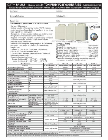 PUHY-P288YSHMU-A-BS Submittal - MyLinkDrive