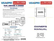 pa11hon_manual_20100.. - USA Spec