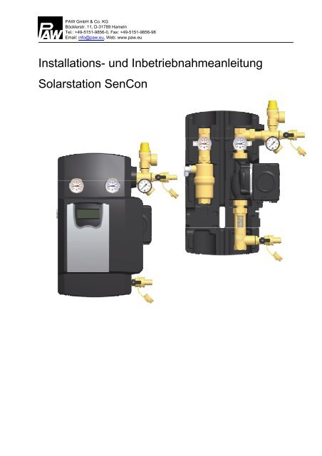 Installations- und Inbetriebnahmeanleitung Solarstation SenCon