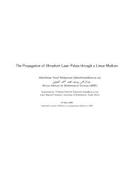 The Propagation of Ultrashort Laser Pulses through a Linear Medium