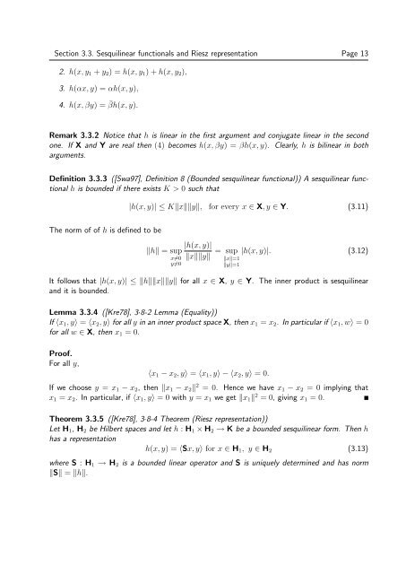 Operators on Hilbert Spaces - user web page - AIMS