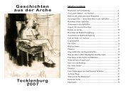 Tecklenburg 2007 Geschichten aus der Arche - Arche Deutschland