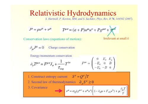 Relativistic magnetotransport in graphene, at quantum ... - ICTP