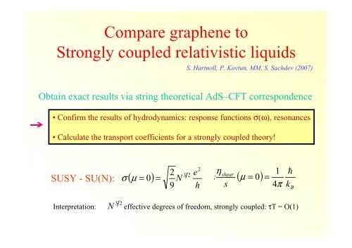Relativistic magnetotransport in graphene, at quantum ... - ICTP
