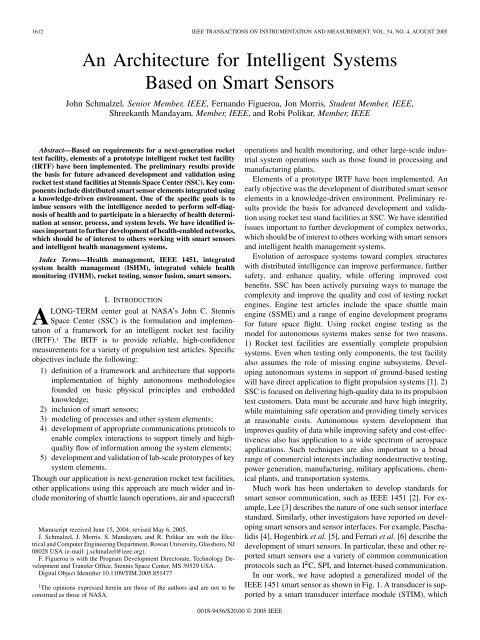 An Architecture for Intelligent Systems Based on ... - ResearchGate