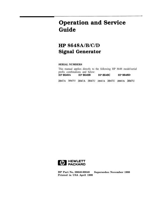 HP Hewlett Packard Volt Meters 432A 431C user & service manuals 