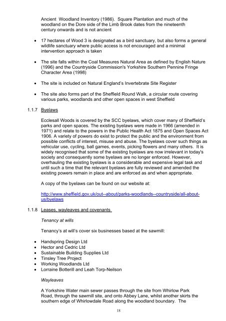 eccelsall woods management plan.pdf - University of Sheffield