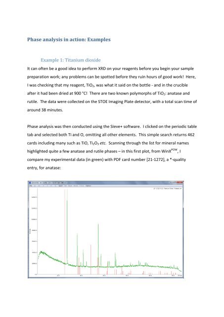 ICDD PDF-4+ 2012 Instructions