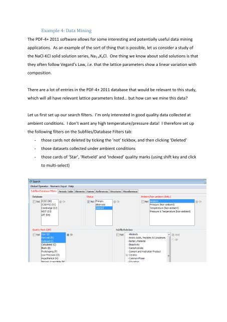 ICDD PDF-4+ 2012 Instructions