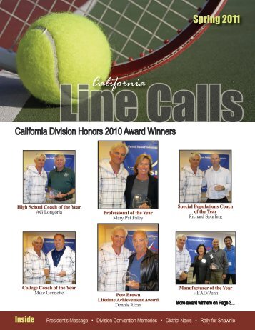 California - USPTA divisions - United States Professional Tennis ...