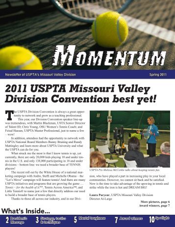 2011 USPTA Missouri Valley Division Convention best yet!
