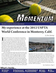 Newsletter - USPTA divisions - United States Professional Tennis ...