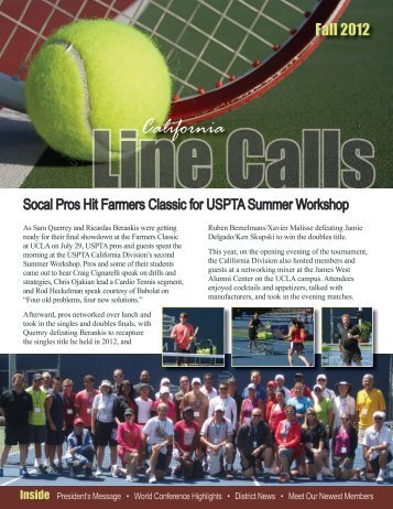 Newsletter - USPTA divisions - United States Professional Tennis ...