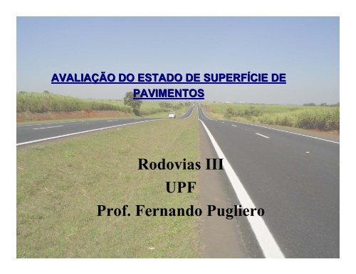 Avaliação de Pavimentos