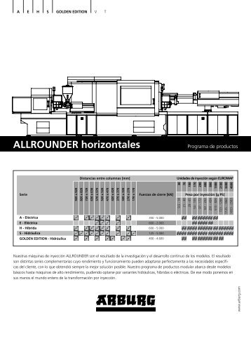 ALLROUNDER horizontales - Arburg