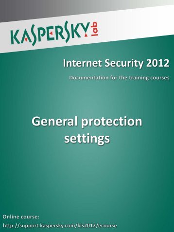 General protection settings - Kaspersky Lab