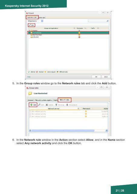 Firewall - Kaspersky Lab