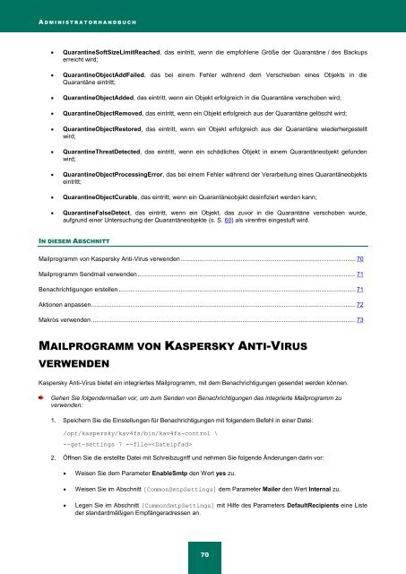 Kaspersky Anti-Virus 8.0 für Linux File Server - Kaspersky Lab