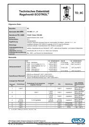 TD 8C - ARCA Regler Gmbh