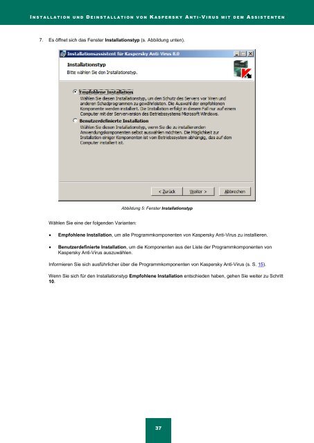 Kaspersky Anti-Virus 8.0 für Windows Server ... - Kaspersky Lab