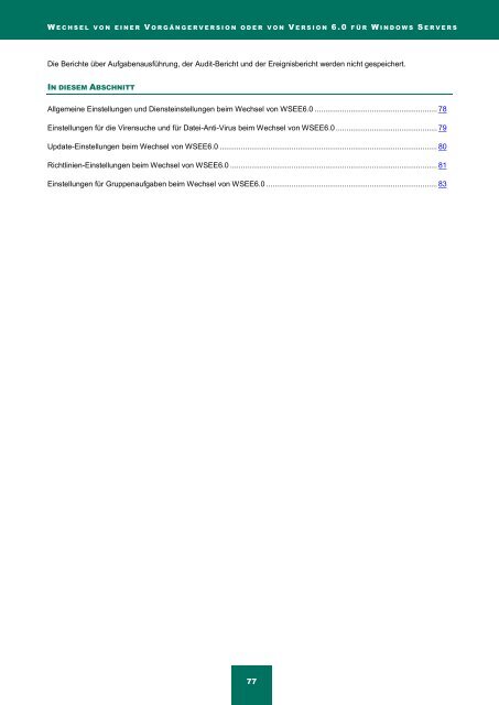 Kaspersky Anti-Virus 8.0 für Windows Server ... - Kaspersky Lab