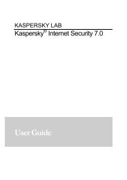 User Guide - Kaspersky Lab