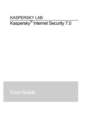 User Guide - Kaspersky Lab