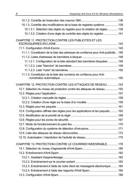 MANUEL DE L'UTILISATEUR - Kaspersky Lab