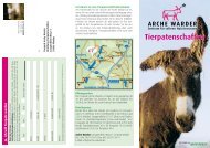 ten Tierpatenschaften - Arche Warder