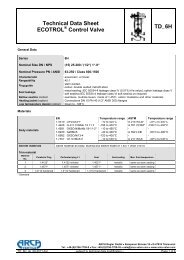 Technical Data Sheet ECOTROL Control Valve TD 6H