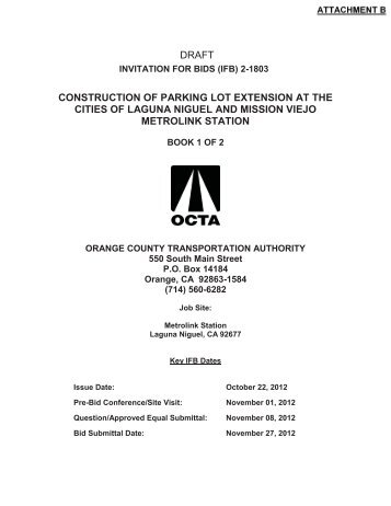 construction of parking lot extension at the cities of laguna niguel ...