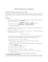ECE 174 Homework # 4 Solutions - UCSD DSP Lab