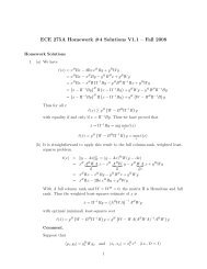 ECE 275A Homework #4 Solutions V1.1 – Fall 2008 - UCSD DSP Lab