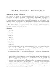 ECE 275B – Homework #3 – Due Tuesday 3/3/09 - UCSD DSP Lab