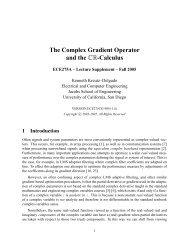 The Complex Gradient Operator and the CR ... - UCSD DSP Lab