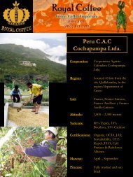 Peru C.A.C Cochapampa Ltda. - Royal Coffee, Inc.