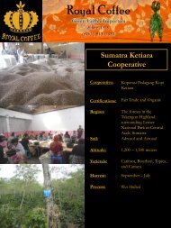 Sumatra Ketiara Cooperative - Royal Coffee, Inc.